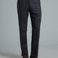 Sloan Pleated Trousers - Denim Blue Wool Twill