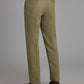 Pleated Pants - Moss Windowpane Tweed