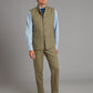 Gilet - Lavender / Brown Windowpane Tweed