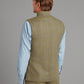 Gilet - Lavender / Brown Windowpane Tweed