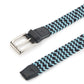 Tyler and Tyler Belt - Blue and Light Blue Zig Zag