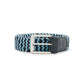 Tyler and Tyler Belt - Blue and Light Blue Zig Zag