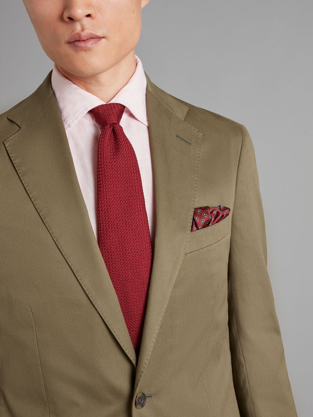 Unstructured Jacket - Olive Cotton