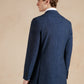 Unstructured Jacket Wool Linen Blend - Blue