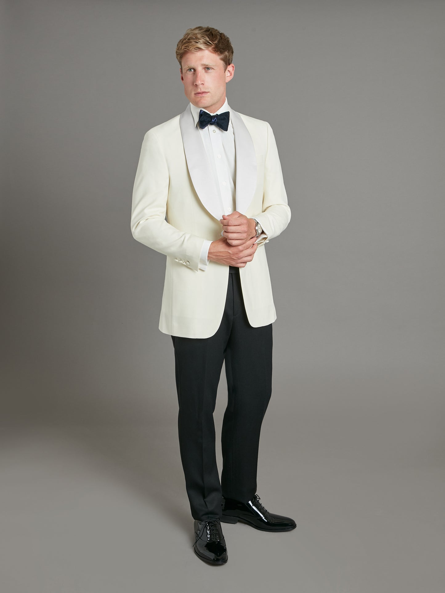 Whittaker Dinner Jacket - Ivory Barathea