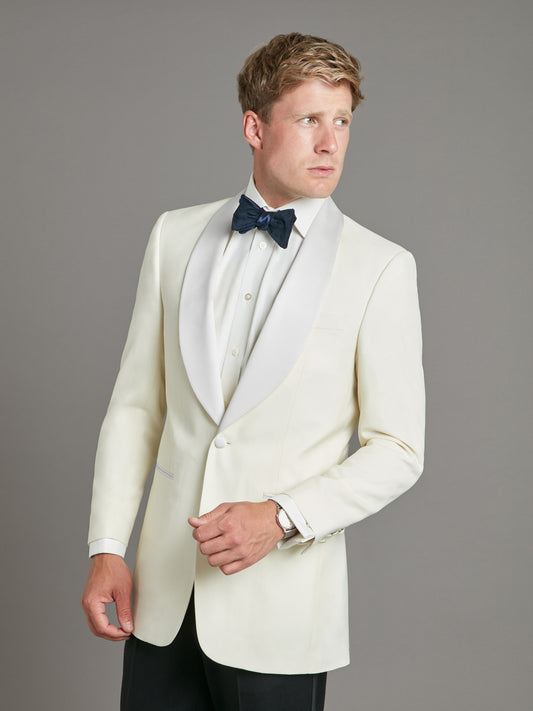 Whittaker Dinner Jacket - Ivory Barathea