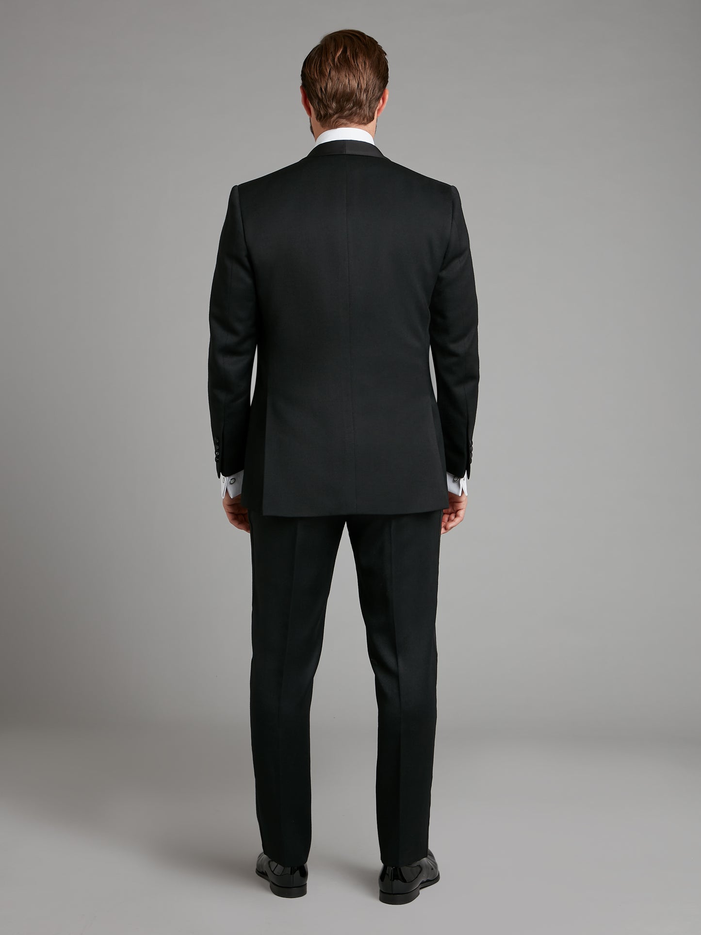 Whittaker Tuxedo Jacket - Black Barathea