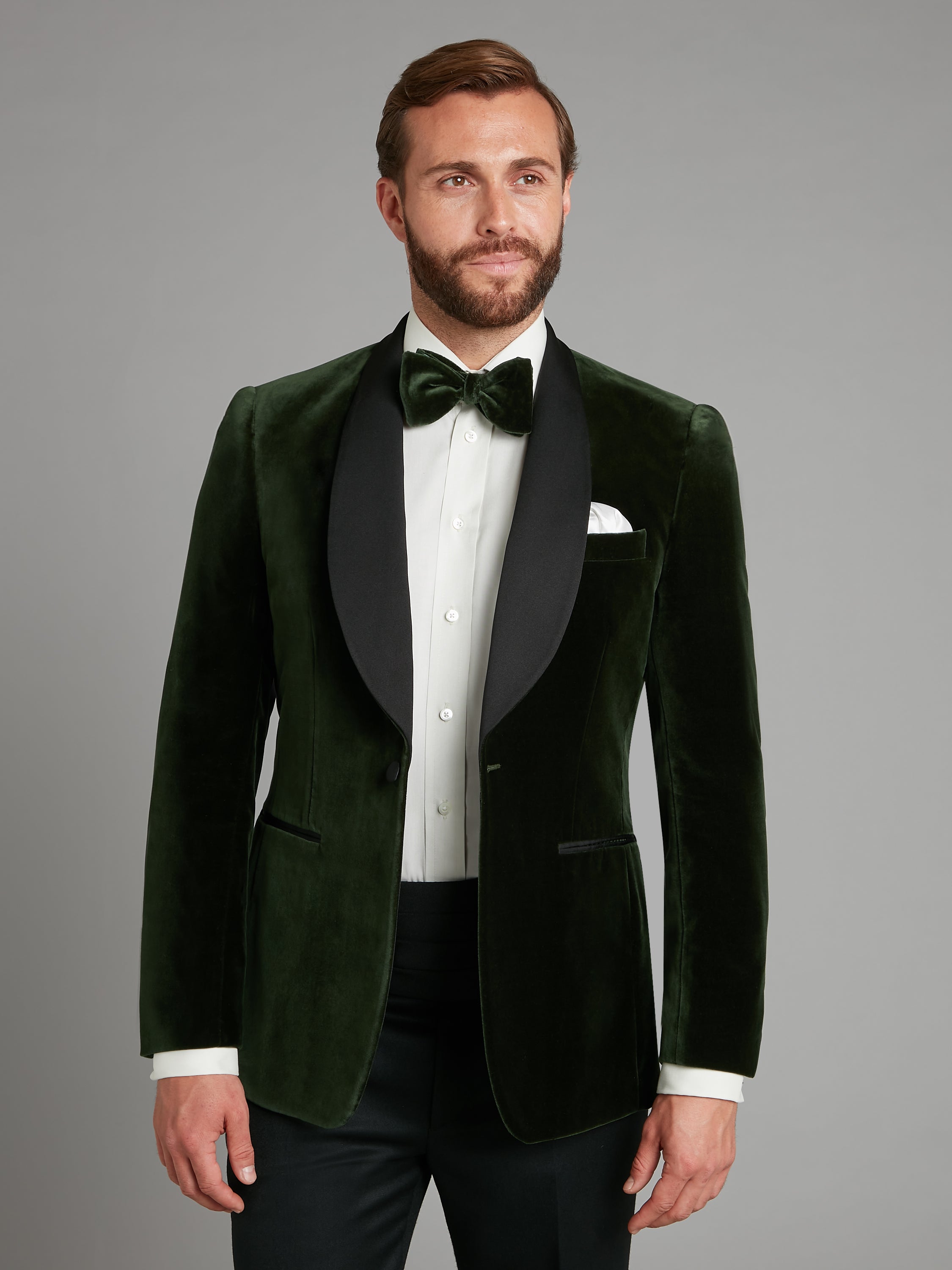 Green smoking jacket hotsell