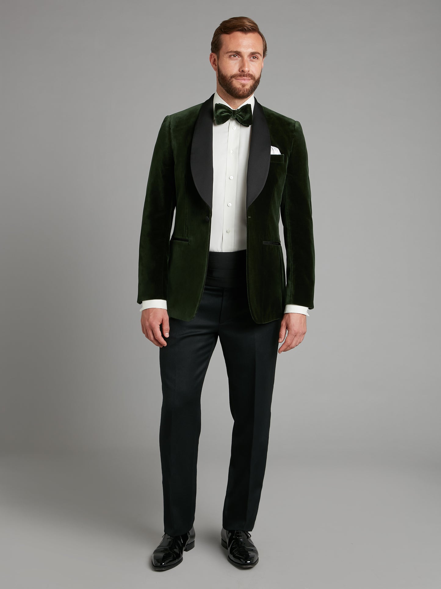 Whittaker Smoking Jacket - Green Velvet