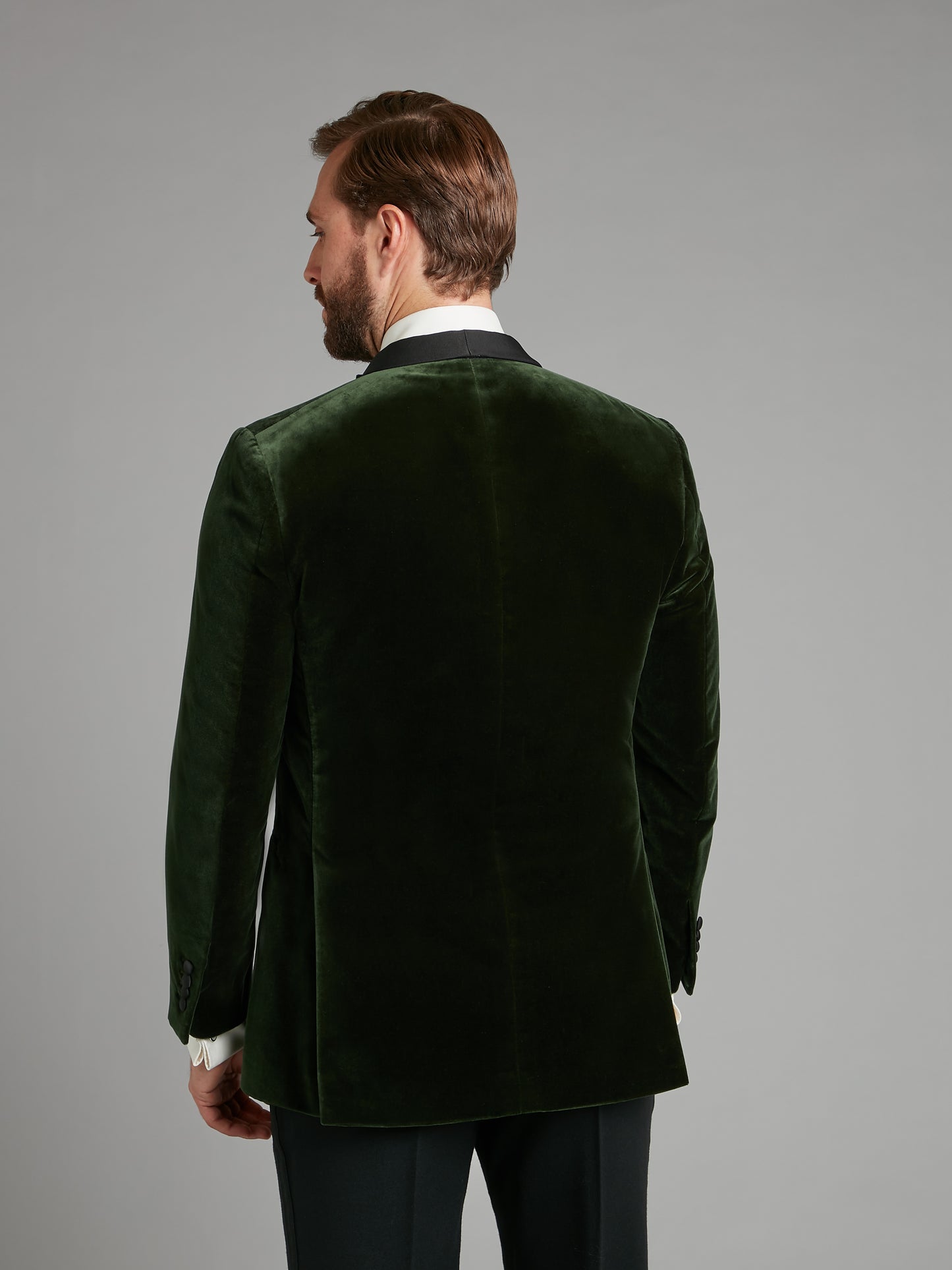 Whittaker Smoking Jacket - Green Velvet