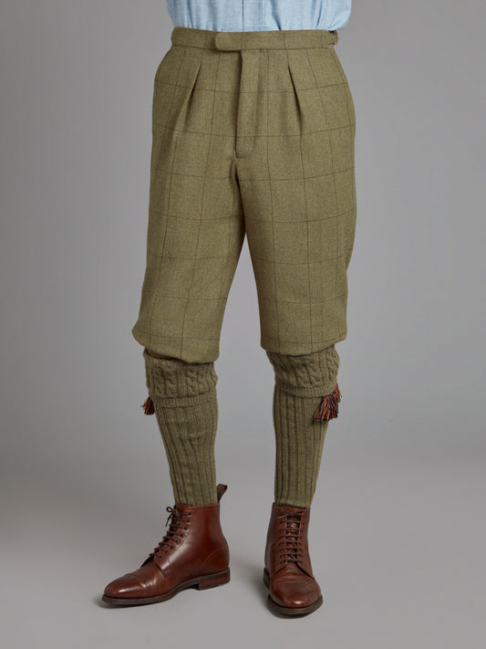 Breeks - Moss Windowpane Tweed