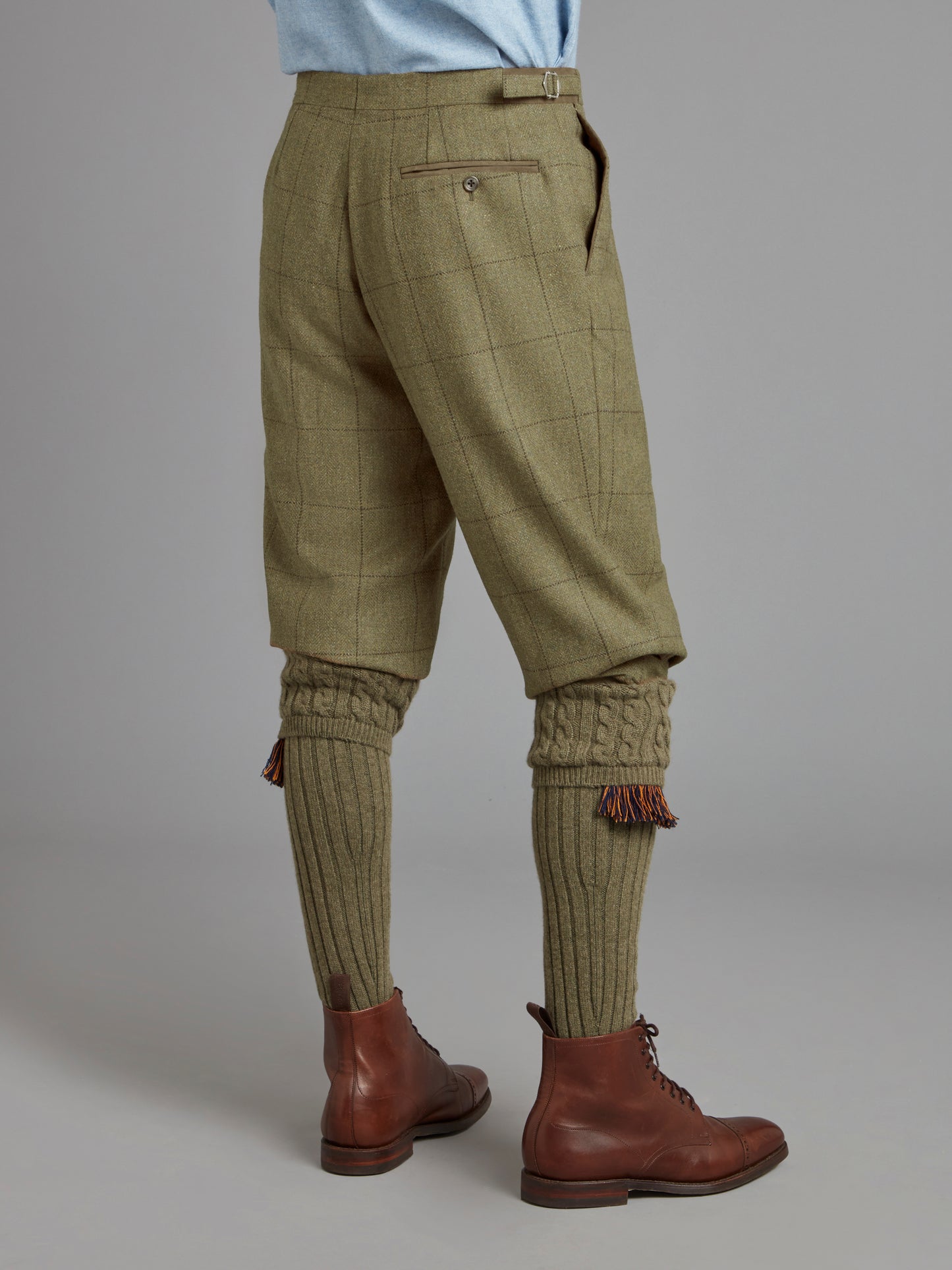 Breeks - Moss Windowpane Tweed