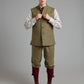 Gilet - Moss Windowpane Tweed