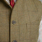 Gilet - Moss Windowpane Tweed