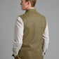 Gilet - Moss Windowpane Tweed