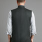 Zip Up Vest - Dark Grey Drago Flannel