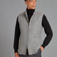 Zip Up Vest - Drago Flannel Mid Grey