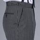 Pleated Morning Trousers - Light Striped