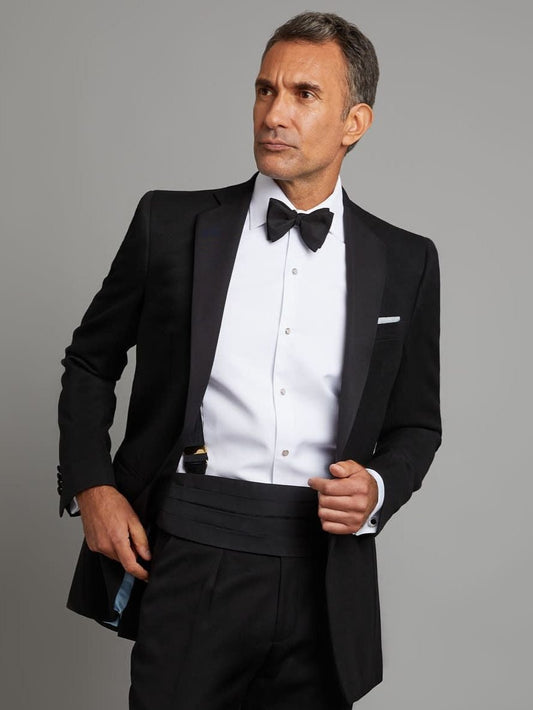 Eaton Dinner Jacket - Black Barathea