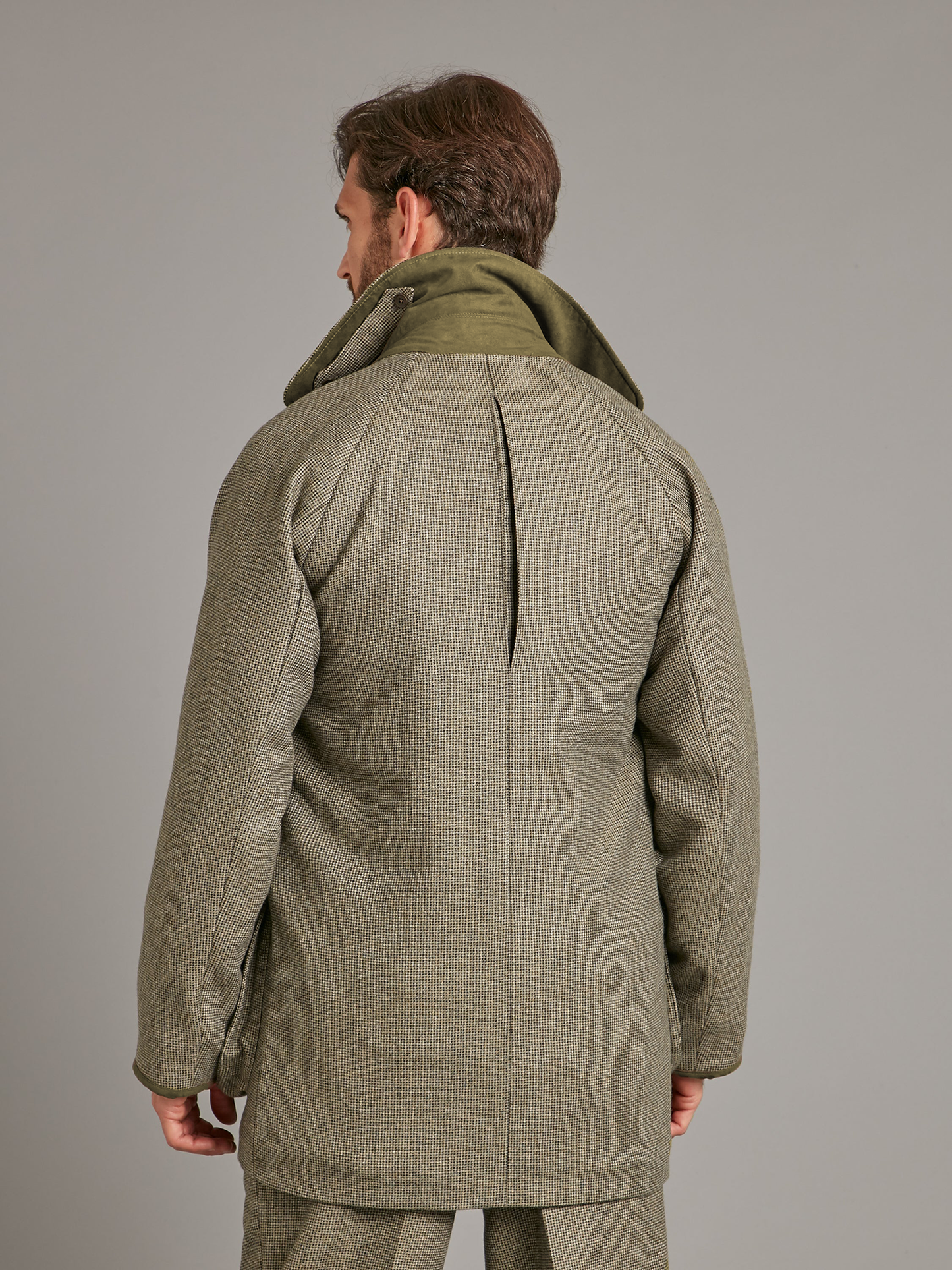 Field Coat - Sage Nailhead Tweed