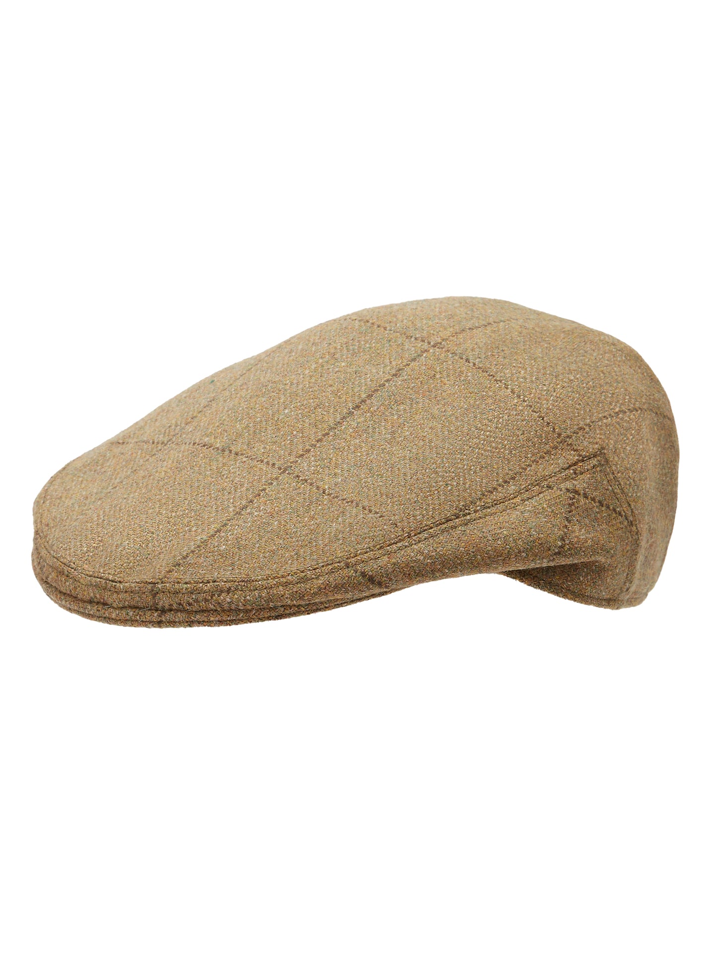 Garforth Cap - Moss Windowpane Tweed