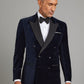 Beaufort Smoking Jacket - Navy Velvet