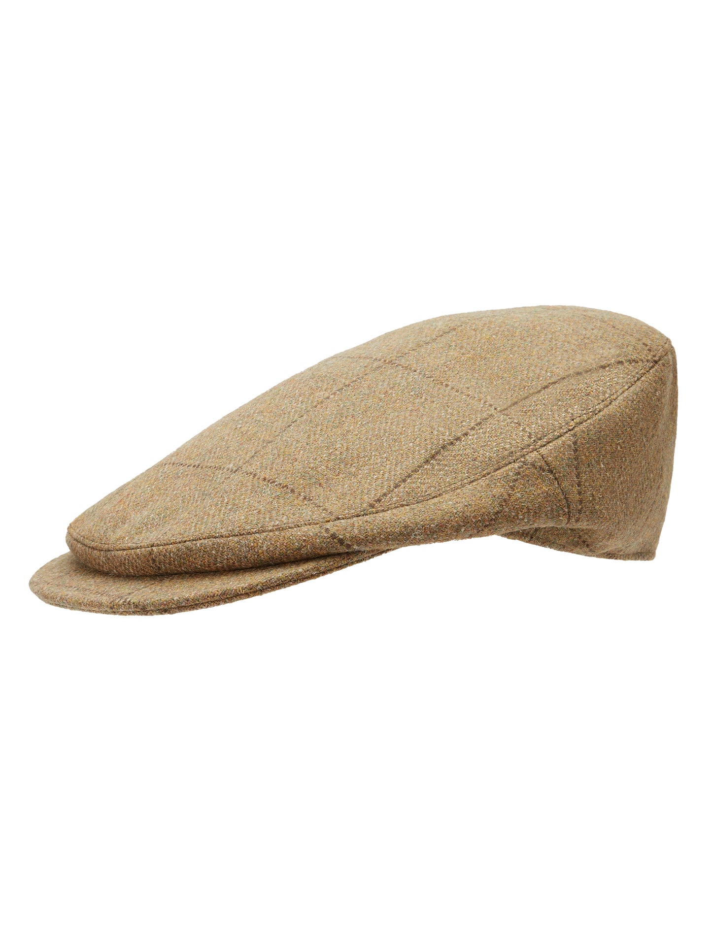 Helmsley Cap - Moss Windowpane Tweed