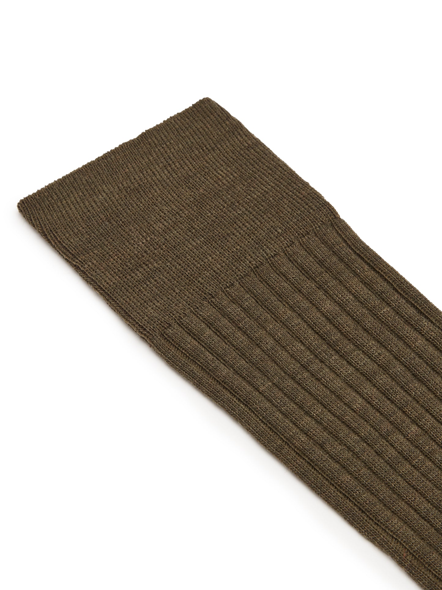 Long Merino Wool Socks - Dark Olive