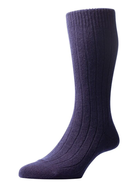 Cashmere Socks - Navy