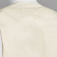 Double Breasted Wool Waistcoat With Piping - Cream