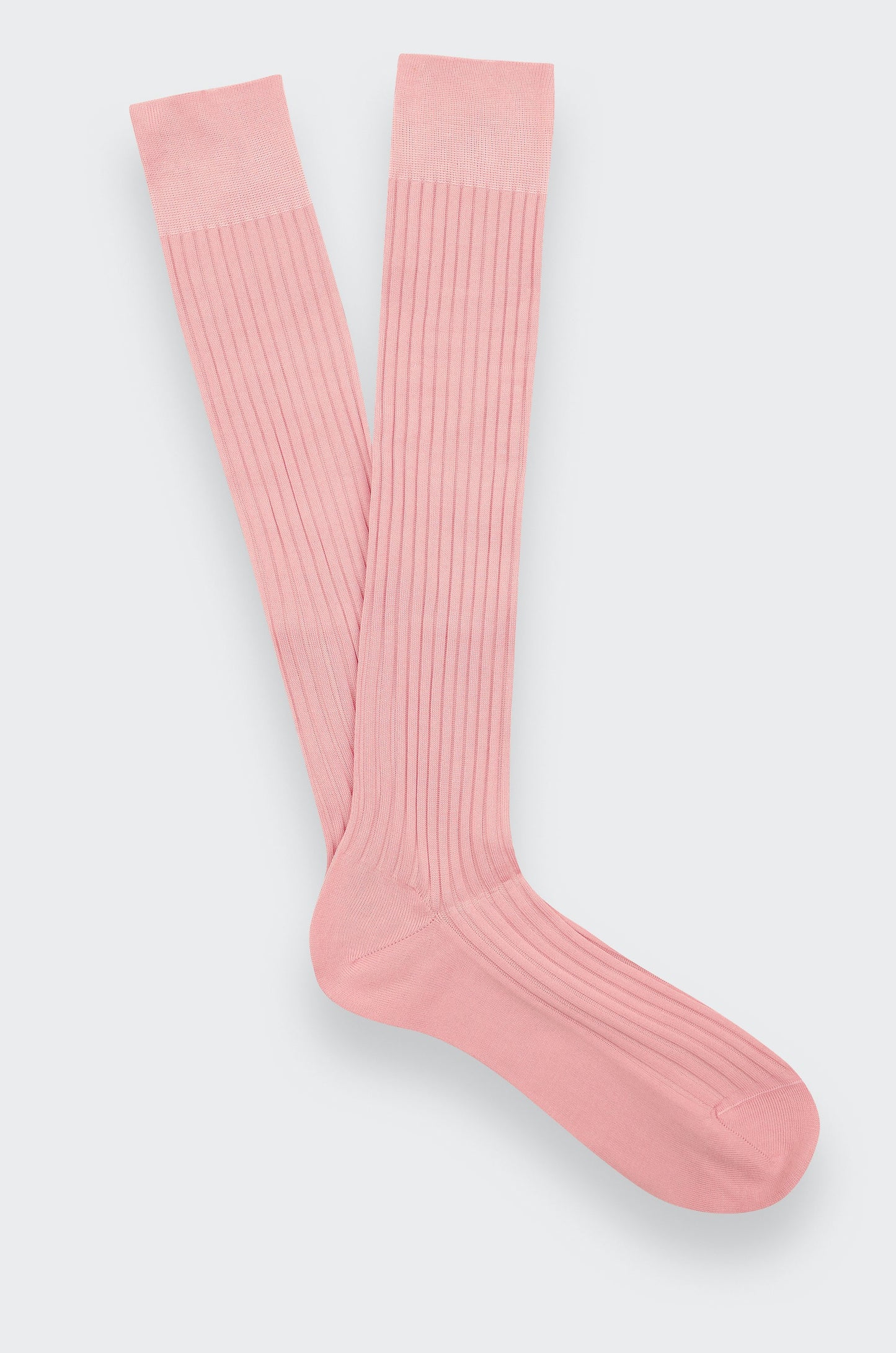 Long Pantherella Cotton Socks - Dusty Pink