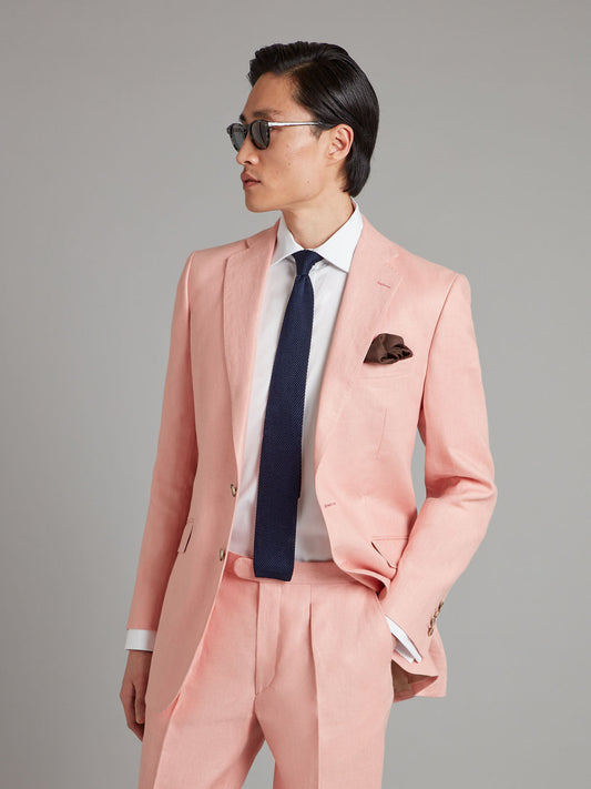 Eaton Suit - Pink Linen