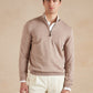 Quarter-Zip Jumper - Beech Brown