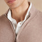 Quarter-Zip Jumper - Beech Brown