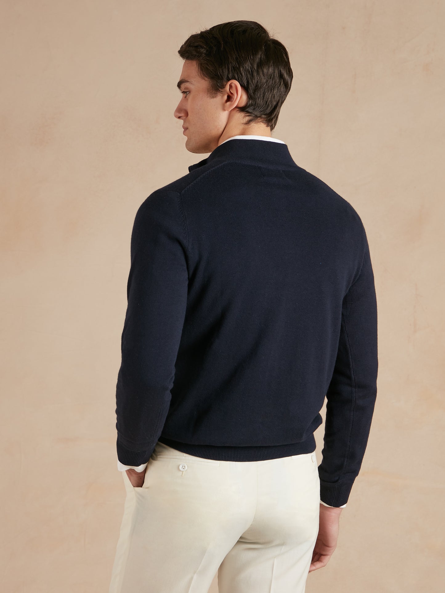 Quarter-Zip Jumper - Navy