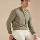 Quarter-Zip Jumper - Sage Green