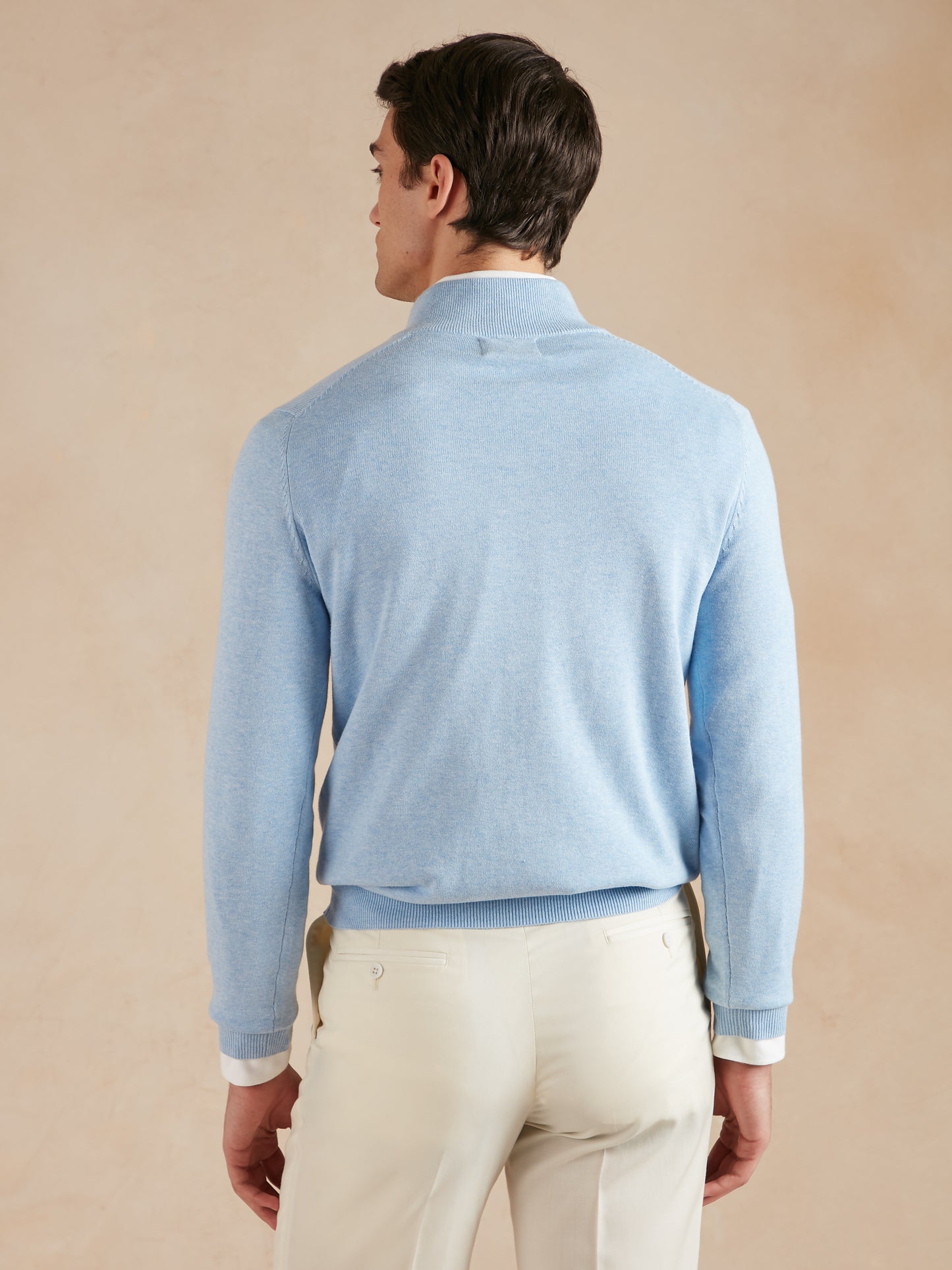 Quarter-Zip Jumper - Sky Blue