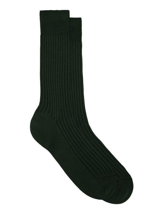 Short Cotton Socks - Dark Green