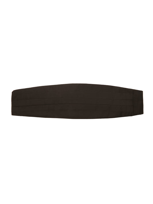 Silk Barathea Cummerbund - Black