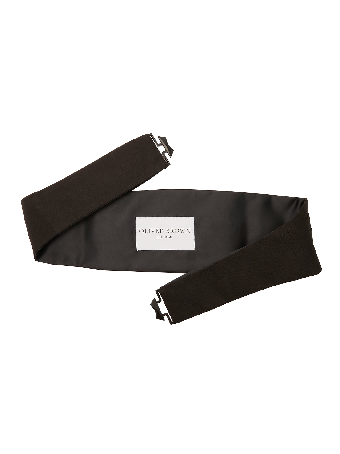 Silk Barathea Cummerbund - Black