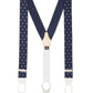 Woven Braces, Spotted - Navy/White