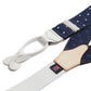 Woven Braces, Spotted - Navy/White