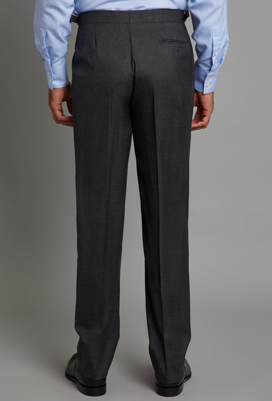 Pleated Suit Pants - Plain Grey