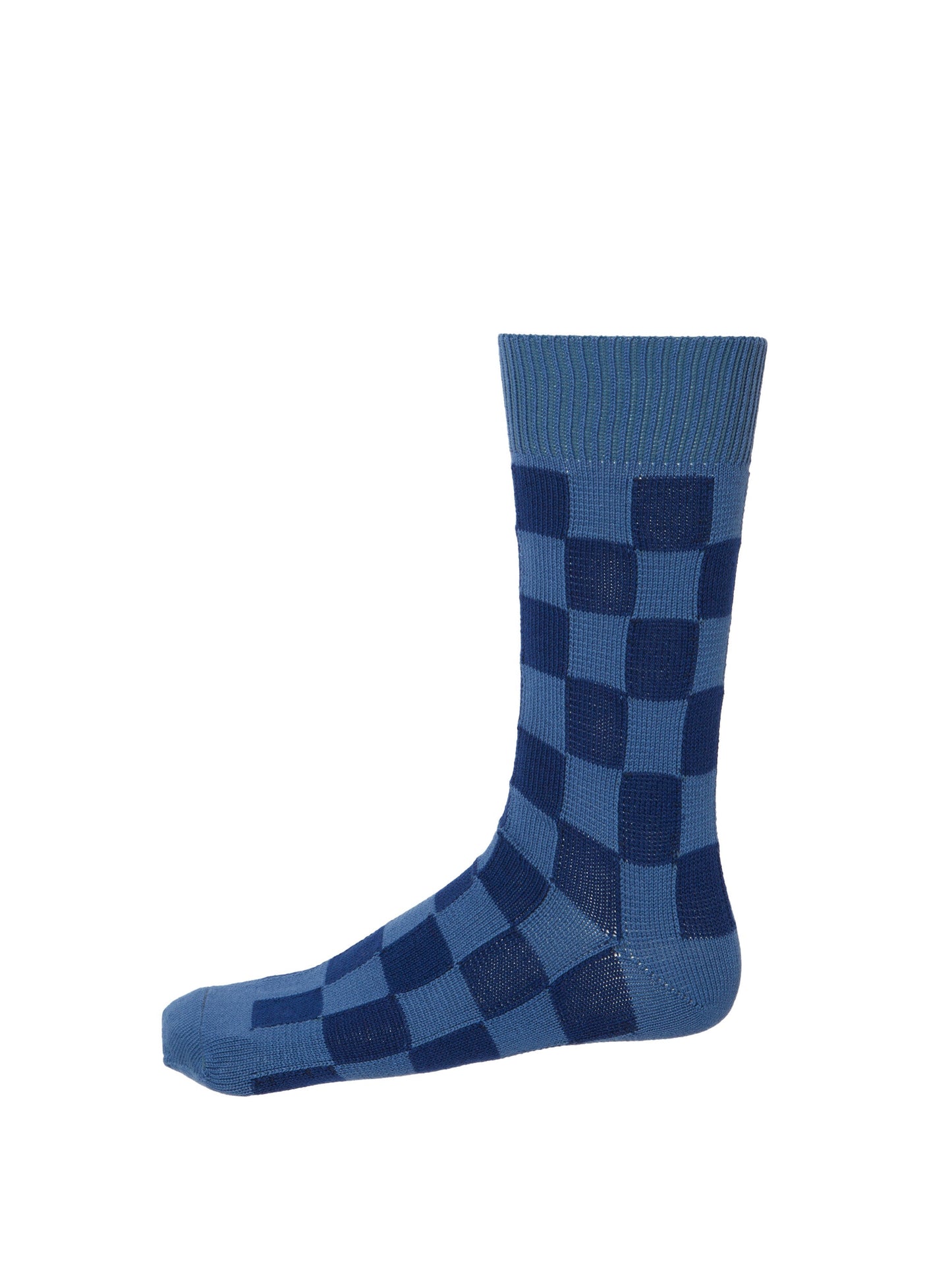 Small Check Socks Inky/ Narvik