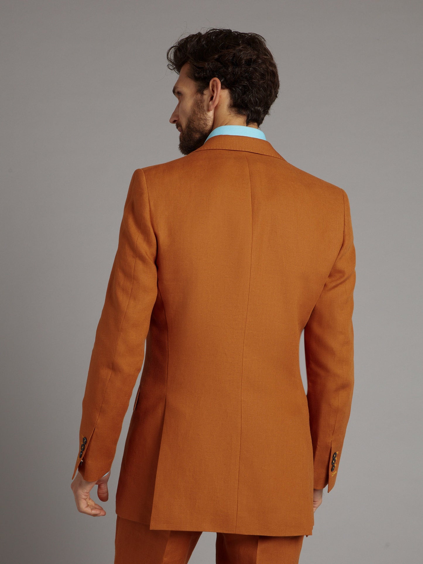 Eaton Linen Suit - Rust