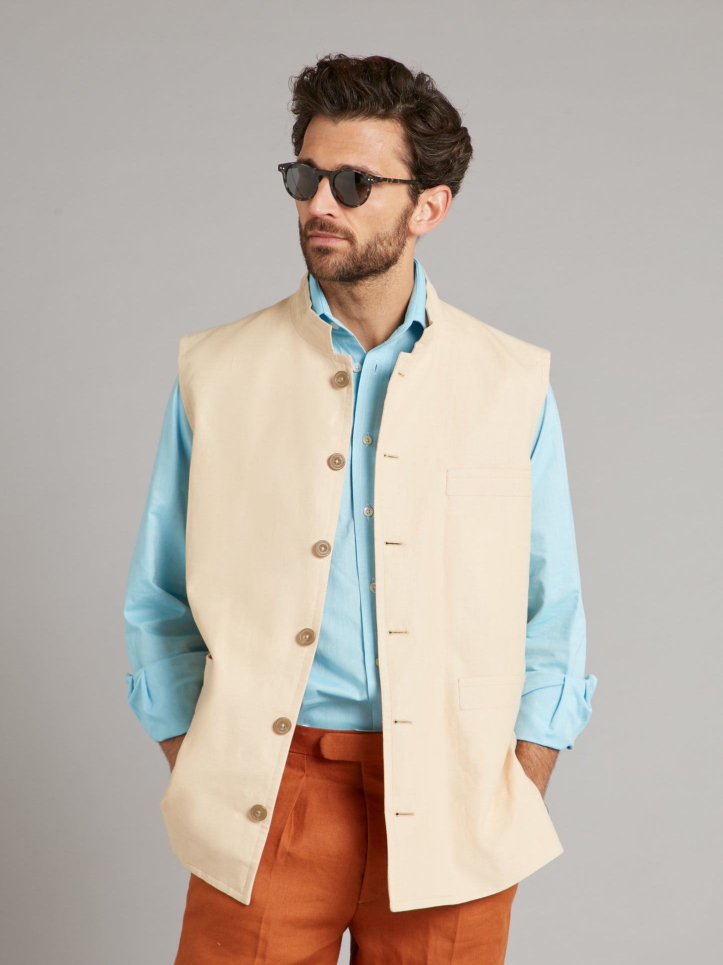 Linen Gilet - String