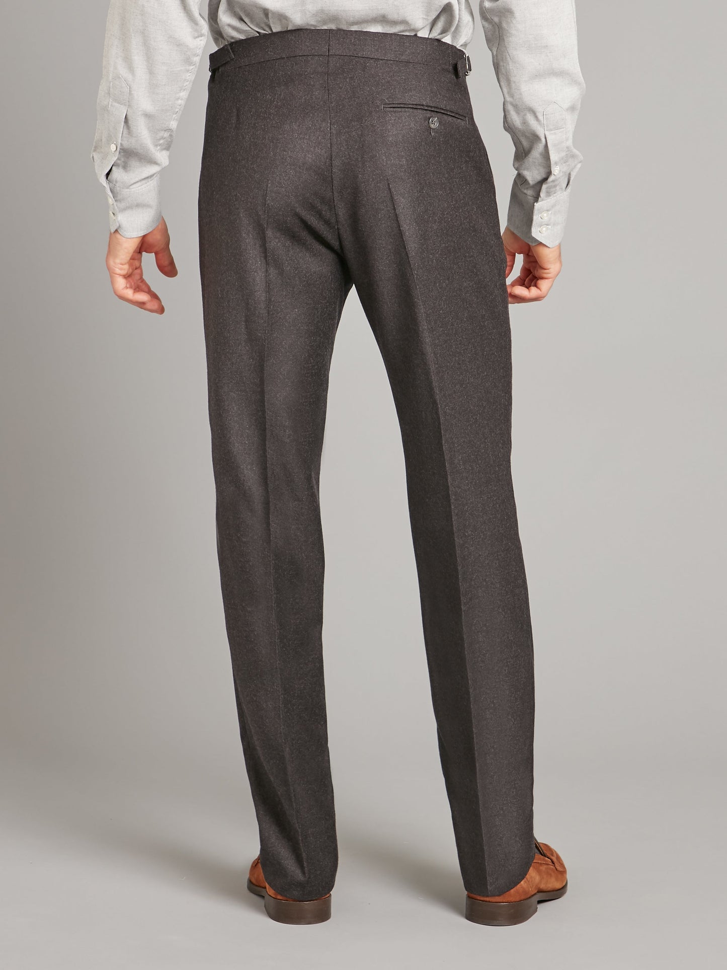 Pleated Trousers - Grey Flannel