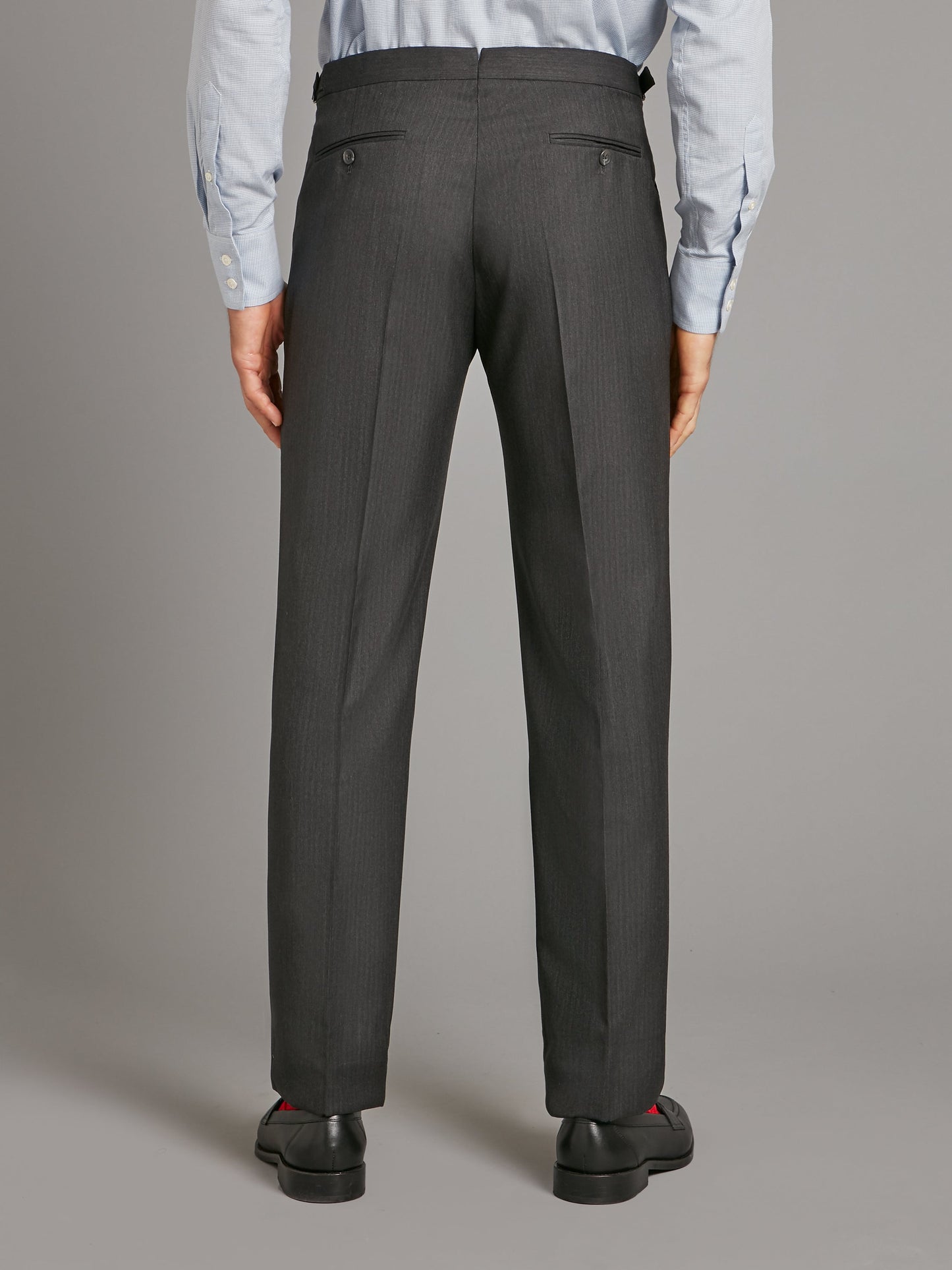 Lightweight Astell Suit - Grey Herringbone