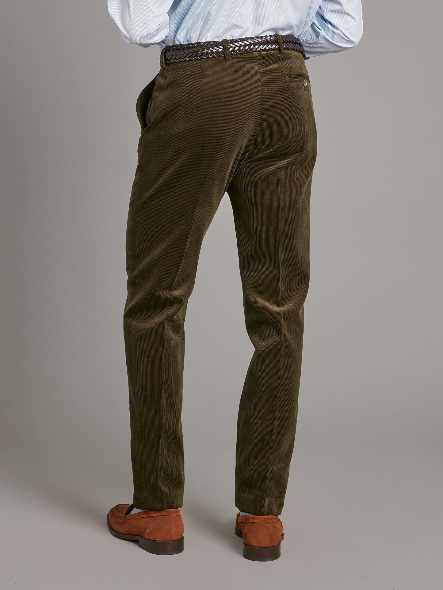 Needlecord Trousers - Dark Olive