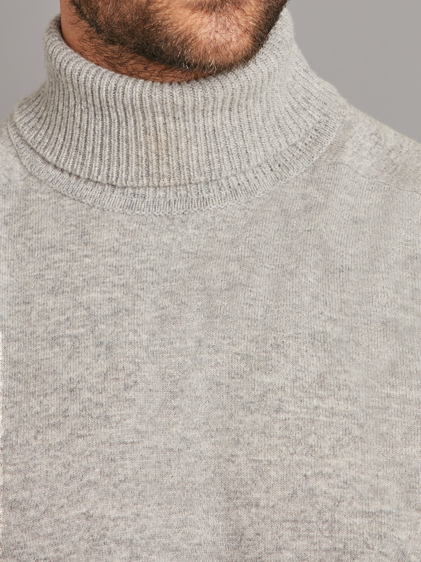 Roll Neck Jumper - Super Geelong Silver